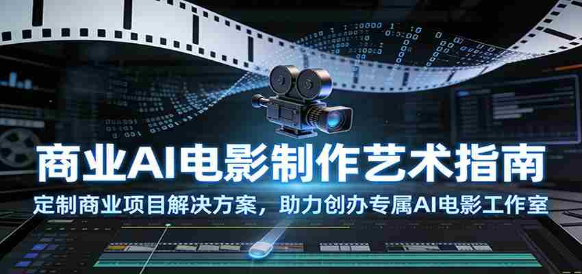 商业AI电影制作艺术指南：定制商业项目解决方案，助力创办专属AI电影工作室-中薪网