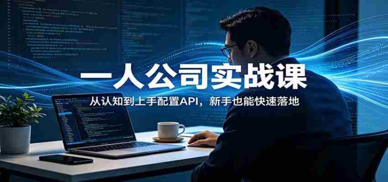 一人公司实战课:从认知到上手配置API,新手也能快速落地-中薪网