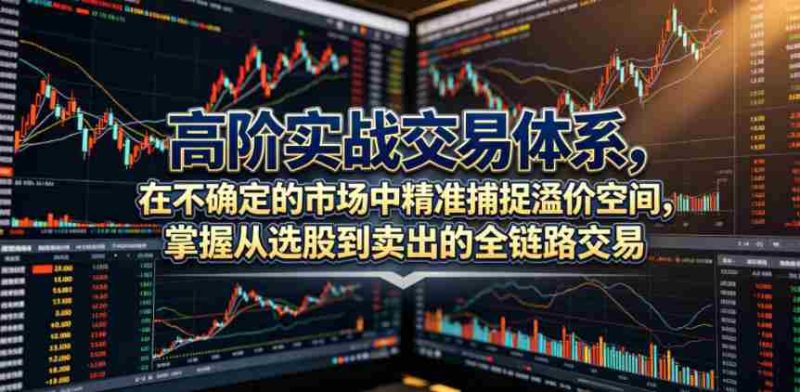 高阶实战交易体系,在不确定的市场中精准捕捉溢价空间,掌握从选股到卖出的全链路交易心法(更新6月)-中薪网