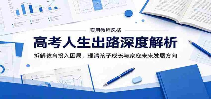 高考人生出路深度解析:拆解教育投入困局,理清孩子成长与家庭未来发展方向-中薪网