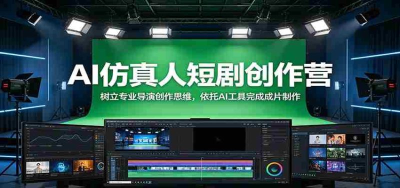 AI仿真人短剧创作营:树立专业导演创作思维,依托AI工具完成成片制作-中薪网