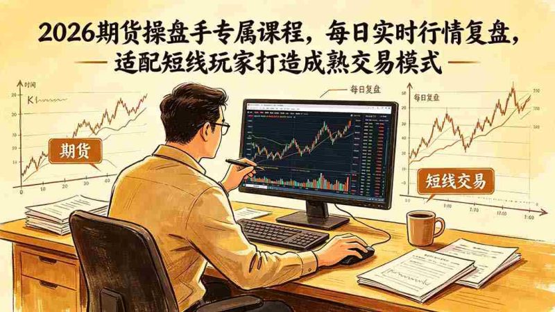 (18902期)2026期货操盘手专属课程-更新6月,每日实时行情复盘,适配短线玩家打造成熟交易模式-中薪网